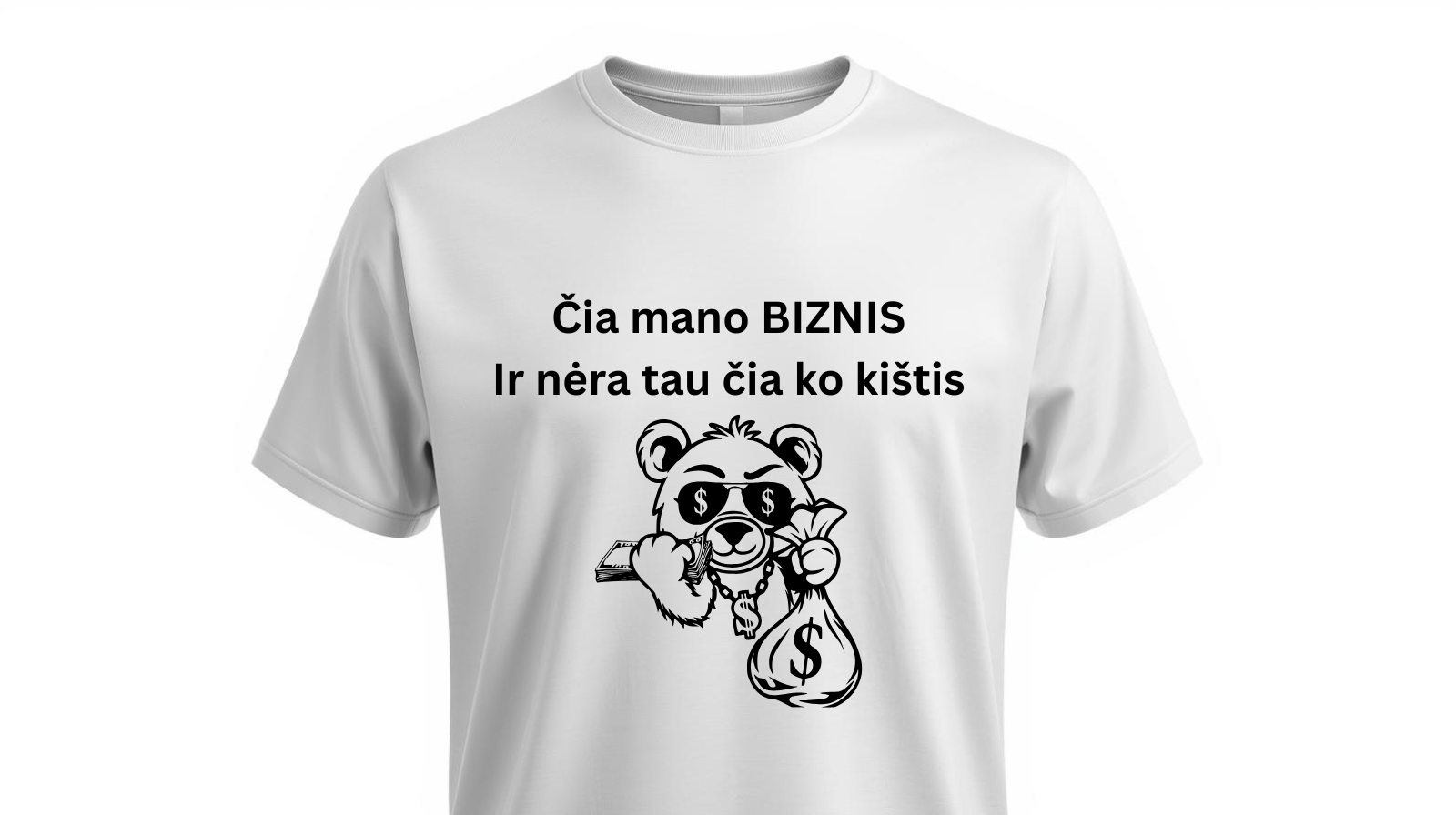 Short sleeved T-shirt "Biznis"