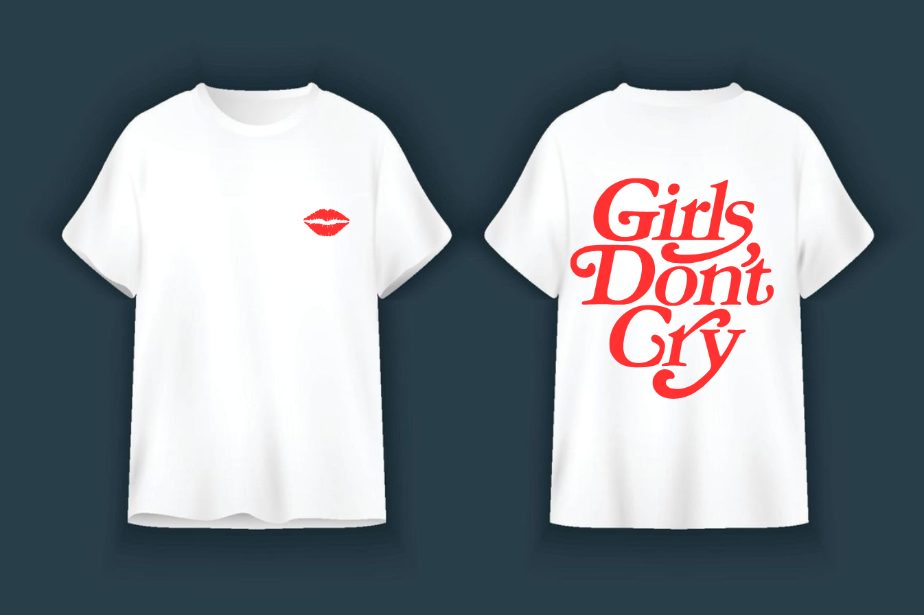 Marškinėliai "Girls don't cry"