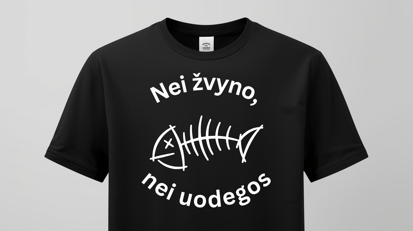 Marškinėliai "Nei žvyno nei uodegos"