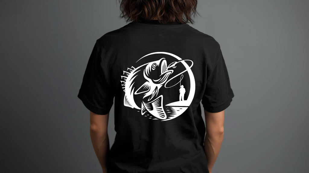 Marškinėliai "Gimęs žvejoti,bet priverstas dirbti"